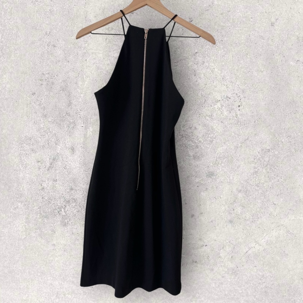 Parker Florence Lace Up Black Mini Dress Size XS - Picture 8 of 10